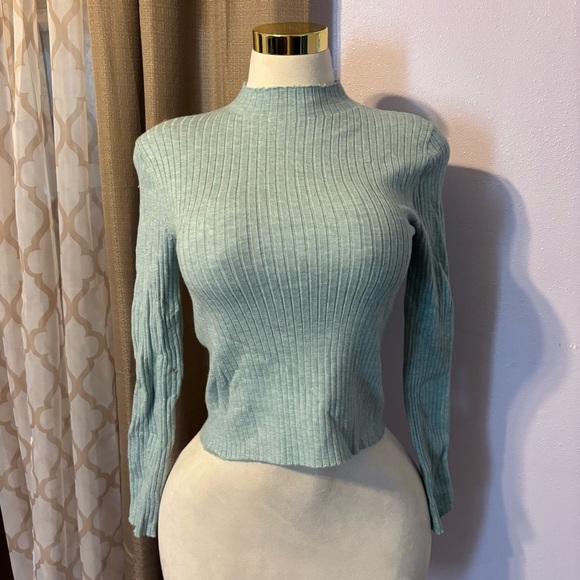 blashe Dresses & Skirts - Blashe Ribbed Knit in Soft Blue